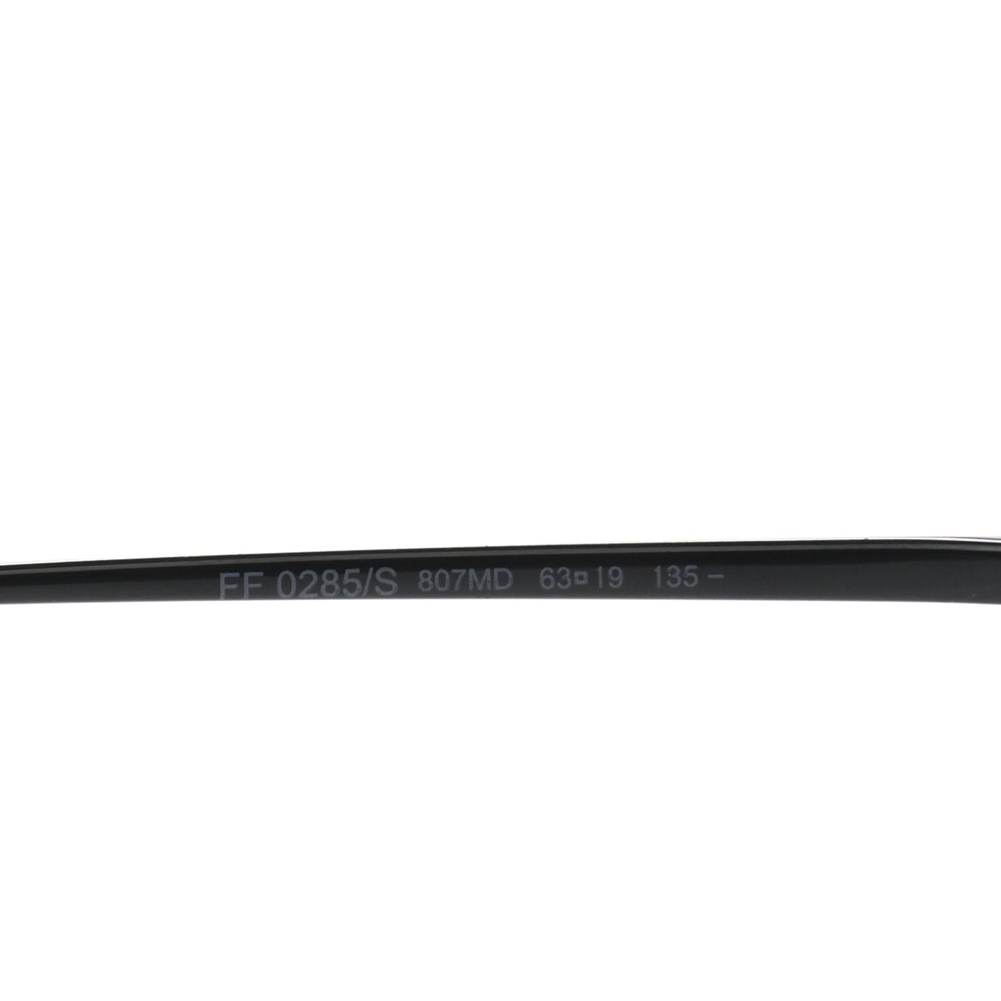 Metal F is Fendi Printed Run Away Round Frame Sunglasses FF 0285/S Black