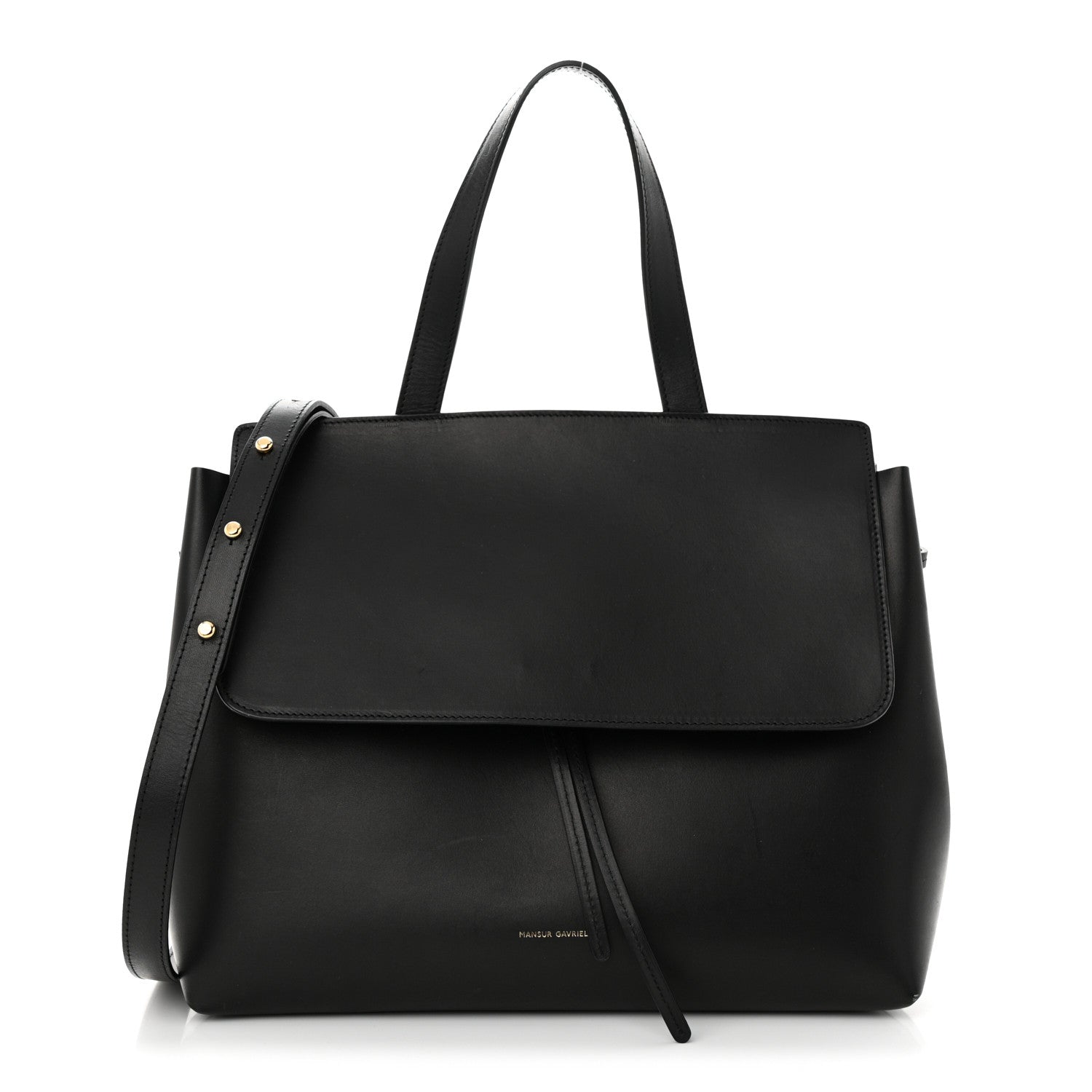 Mansur Gavriel Calfskin Lady Bag Black Flamma 1 of 15