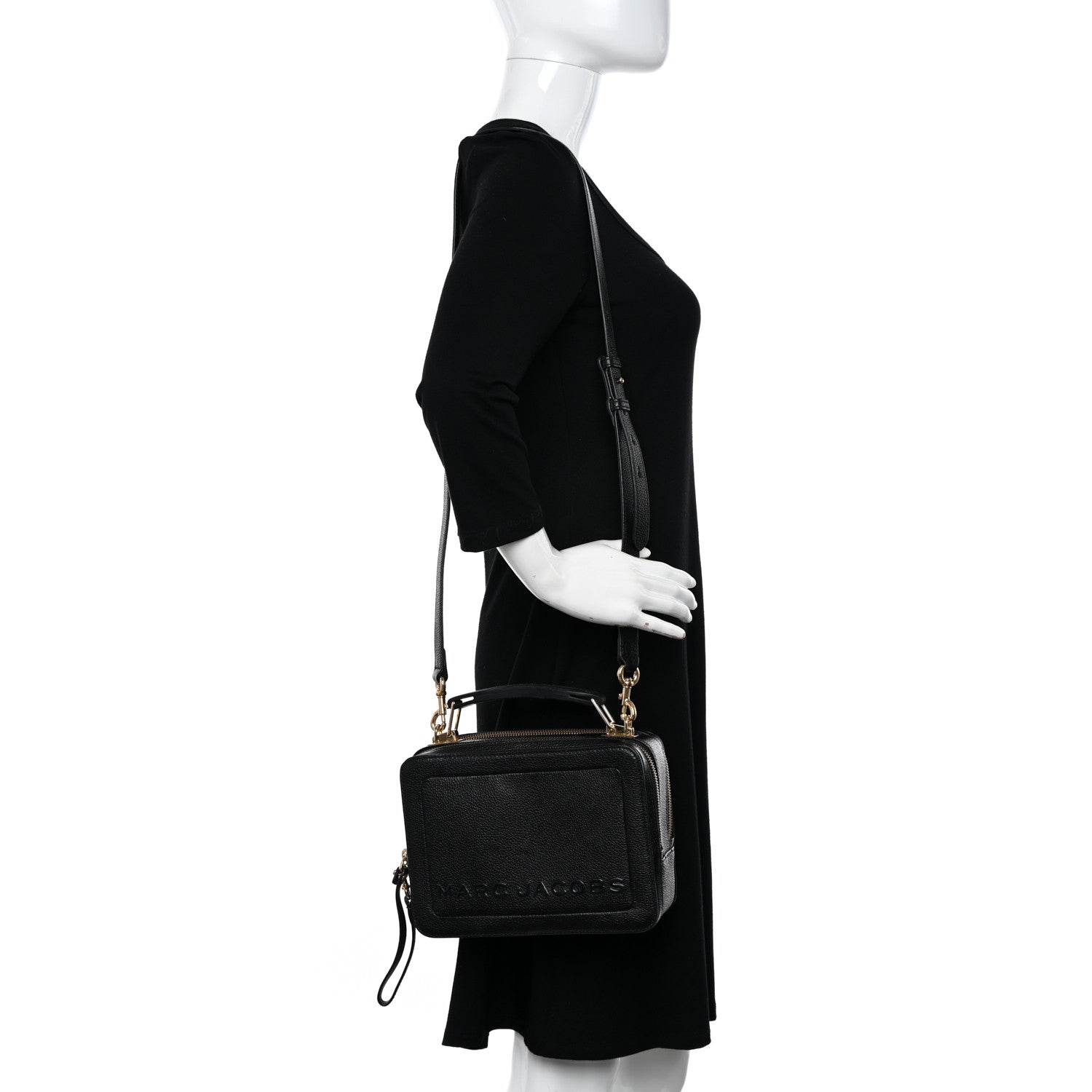 Marc Jacobs Calfskin The Box 20 Crossbody Black 2 of 10