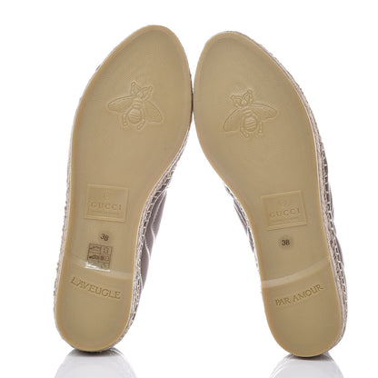 Gucci Nappa Matelasse GG Marmont Espadrilles 38 Porcelain Rose 5 of 13