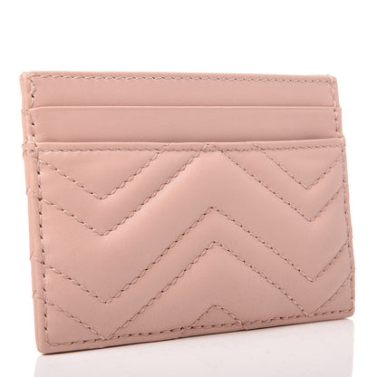 Gucci Calfskin Matelasse GG Marmont Card Holder Perfect Pink 4 of 7