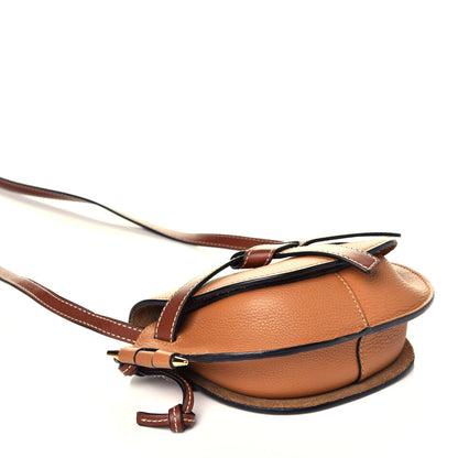 Loewe Grained Calfskin Mini Gate Crossbody Bag Caramel Pecan 4 of 9