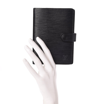 Louis Vuitton Epi Small Ring Agenda Cover Black 2 of 10