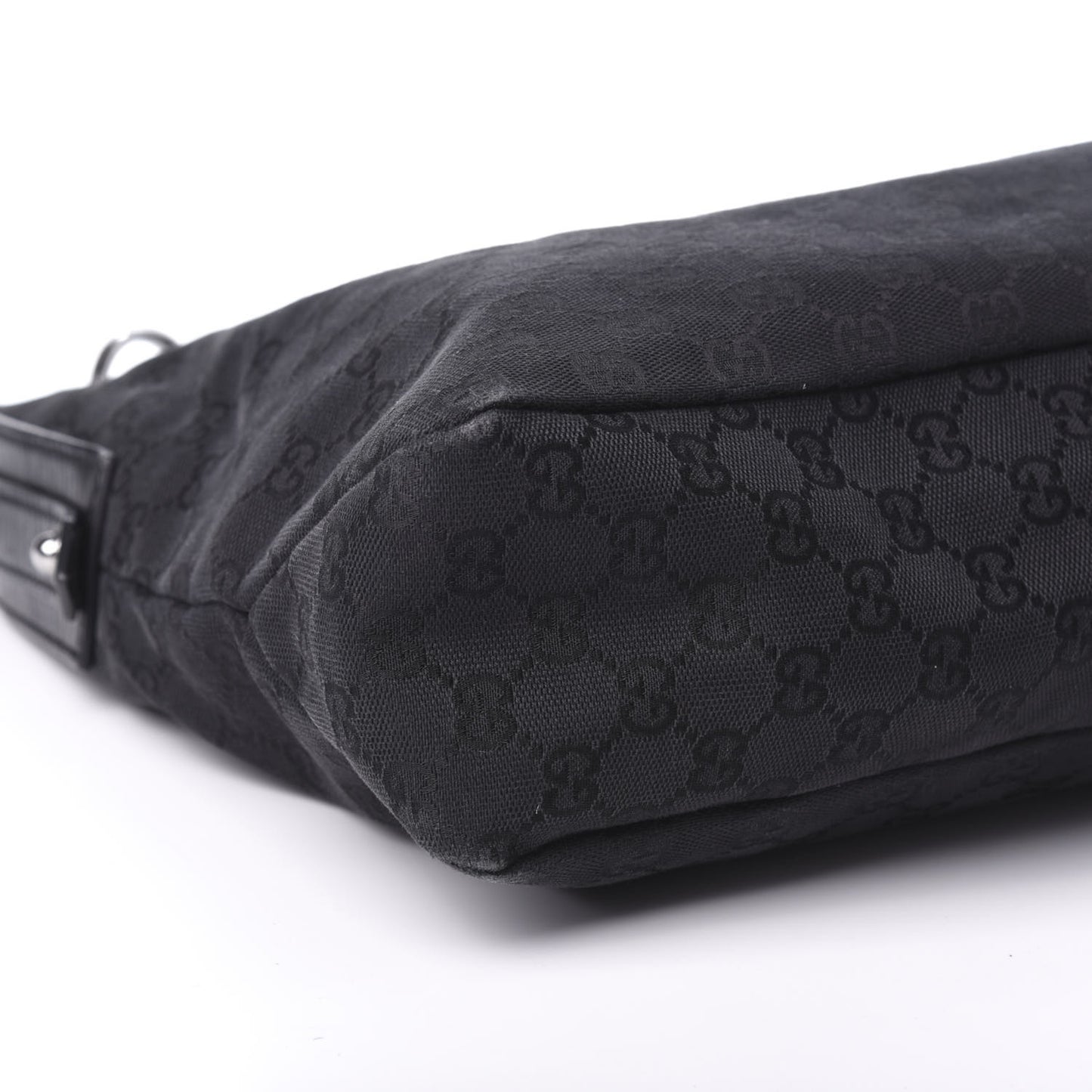 Monogram Large Horsebit Chain Hobo Black