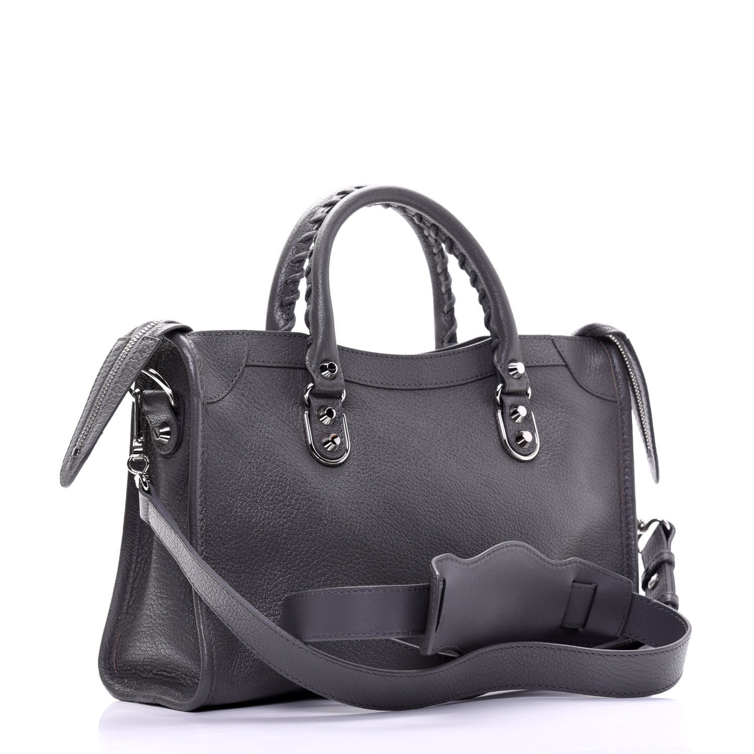 Balenciaga Chevre Silver Metallic Edge Hardware S City Gris Acier 3 of 15