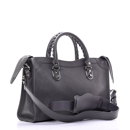 Balenciaga Chevre Silver Metallic Edge Hardware S City Gris Acier 3 of 15