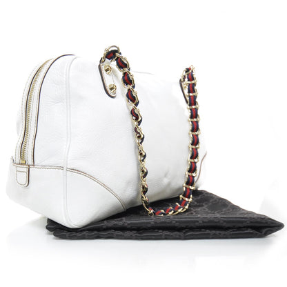 Gucci Leather Capri Bowler White 3 of 8