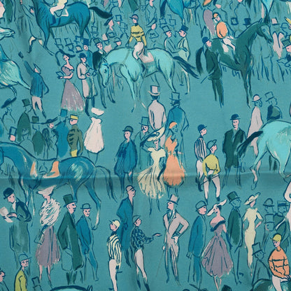 Hermes Silk Paddock Pocket Square 3 of 6