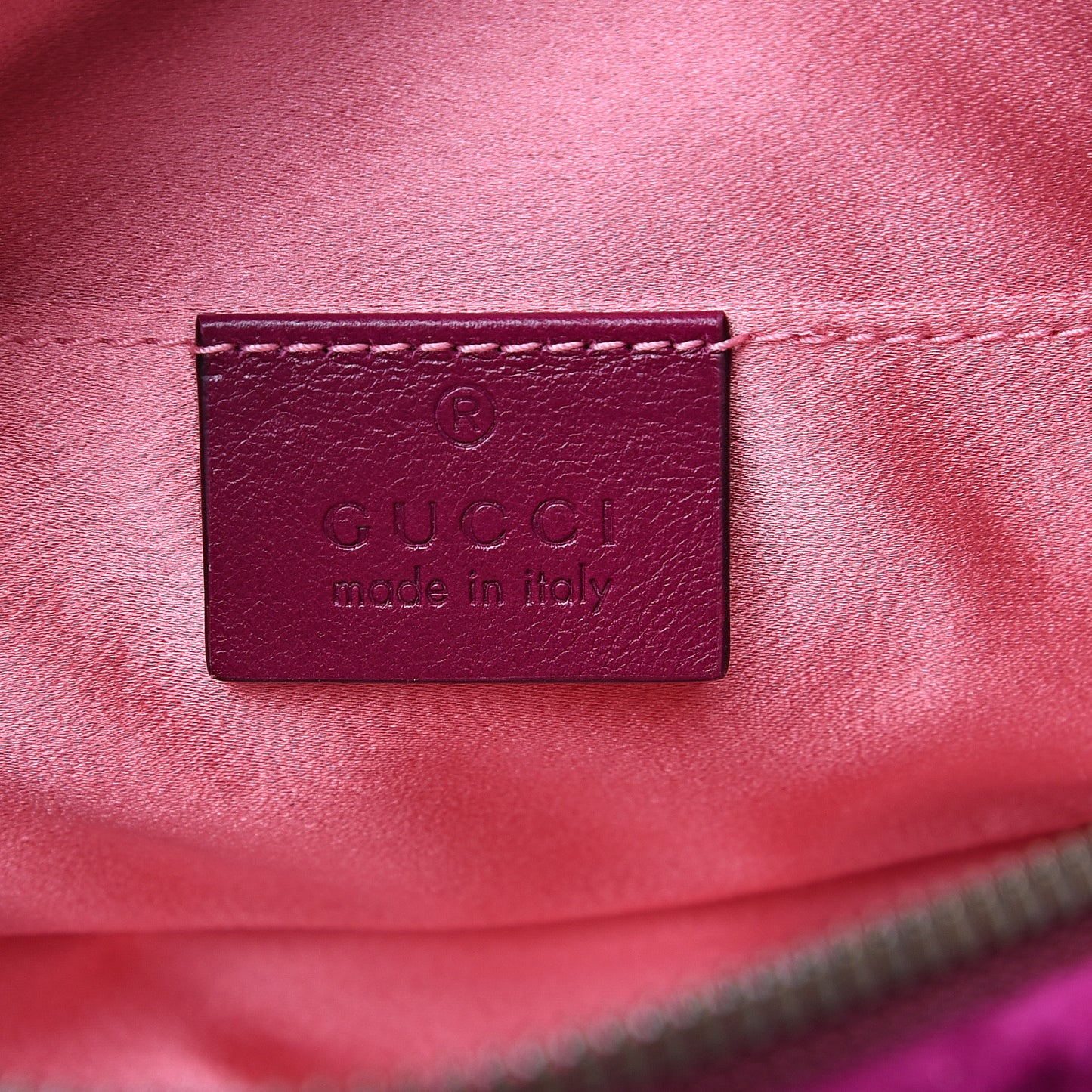 Velvet Matelasse GG Marmont Belt Bag 95 38 Fuchsia Violet Cyclamen