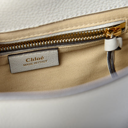 Chloe Suede Calfskin Small Faye Backpack Airy Grey 7 of 8