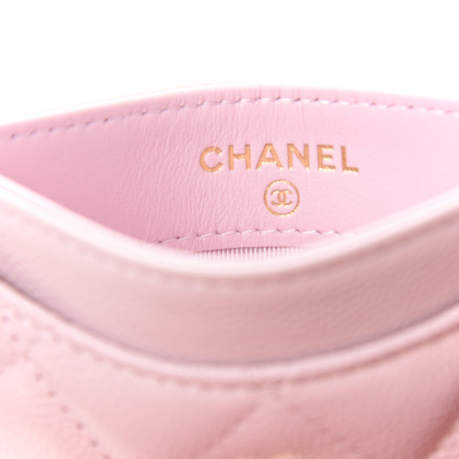 Chanel Caviar Quilted Card Holder Light Pink 6 of 9