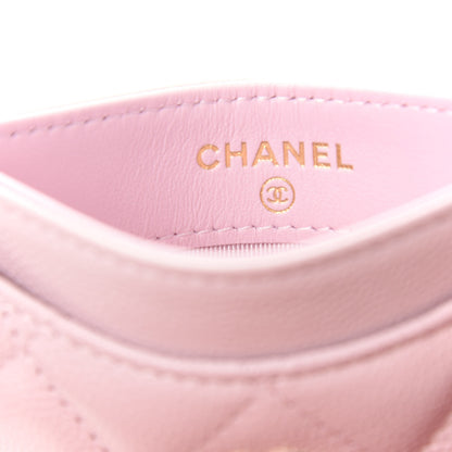 Chanel Caviar Quilted Card Holder Light Pink 6 of 9