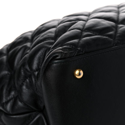 Chanel Calfskin Quilted Large Soft Elegance Tote Black 8 of 11