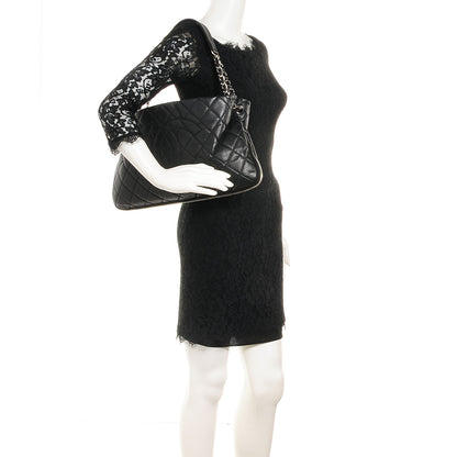 Chanel Caviar Expandable Zip Shoulder Bag Black 2 of 8
