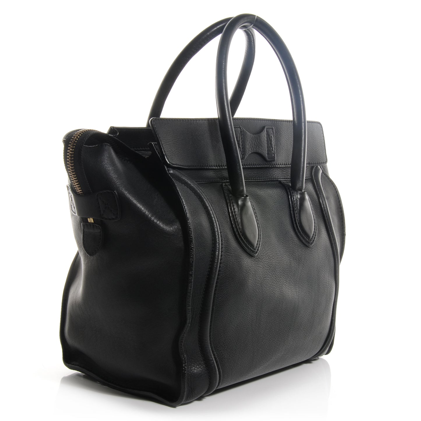 Smooth Calfskin Mini Luggage Black