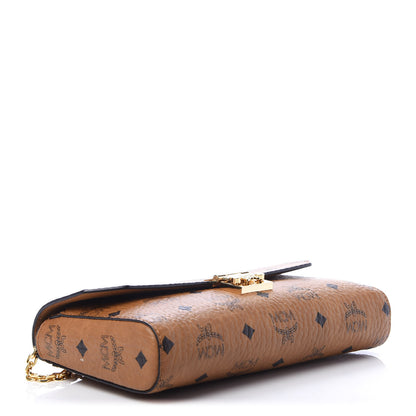 MCM Visetos Small Millie Crossbody Bag Cognac 4 of 9