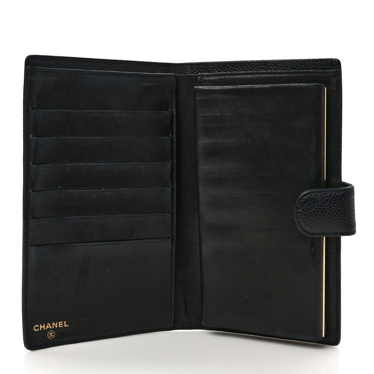 Caviar Timeless CC French Wallet Black