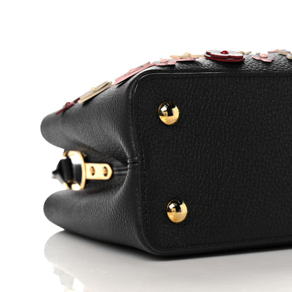 Louis Vuitton Taurillon Blooming Capucines PM Black 8 of 9