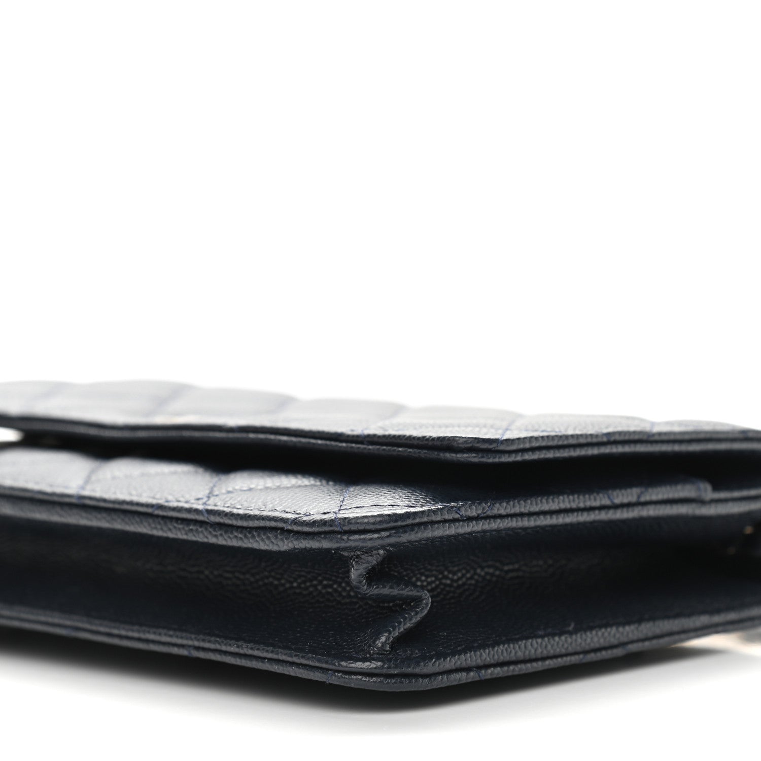 Chanel Caviar Quilted Wallet On Chain WOC Navy Blue 6 of 11