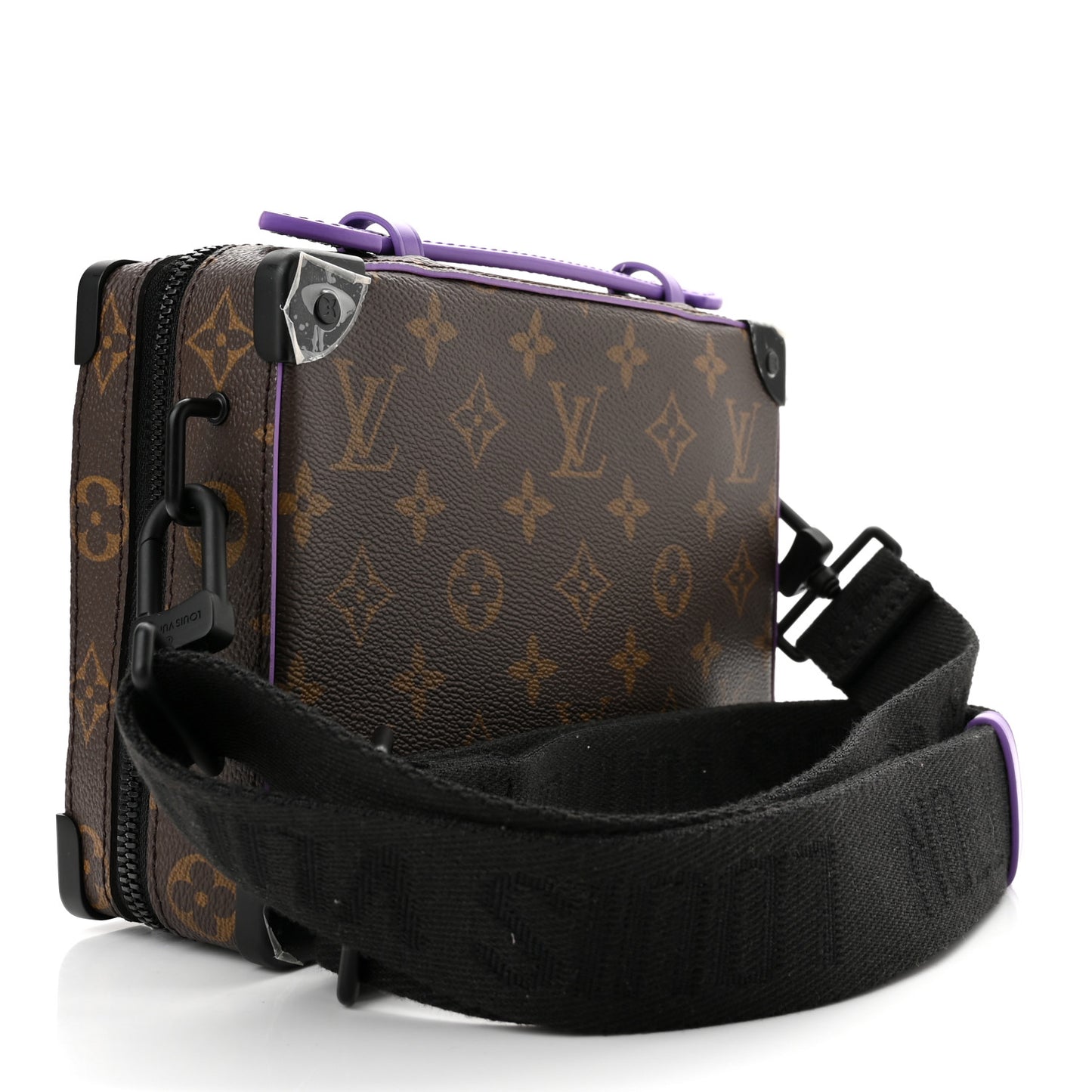 Monogram Macassar Handle Soft Trunk Purple