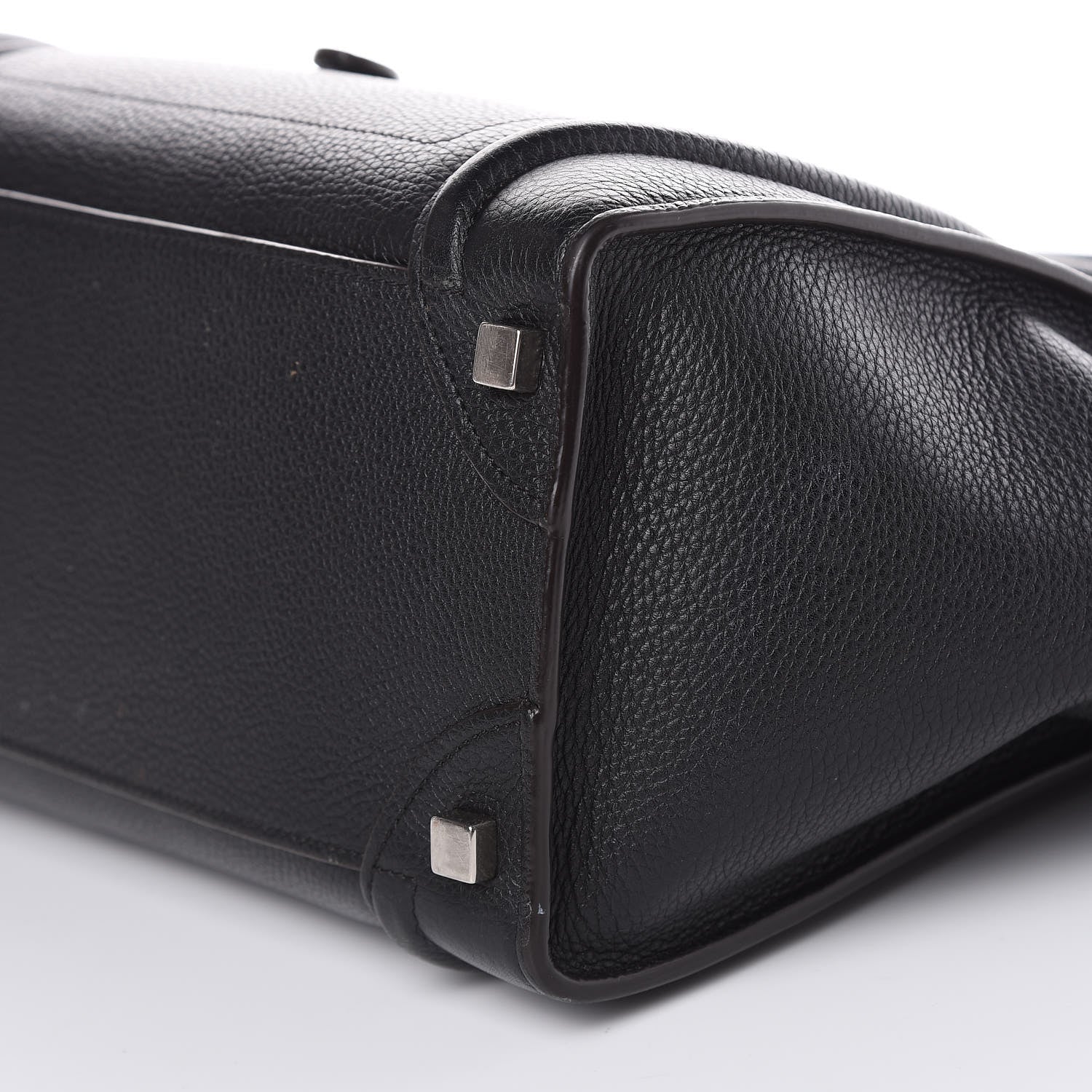 Celine Drummed Calfskin Micro Luggage Black 9 of 16
