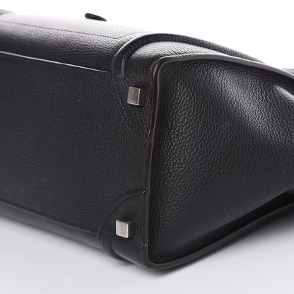 Celine Drummed Calfskin Micro Luggage Black 9 of 16