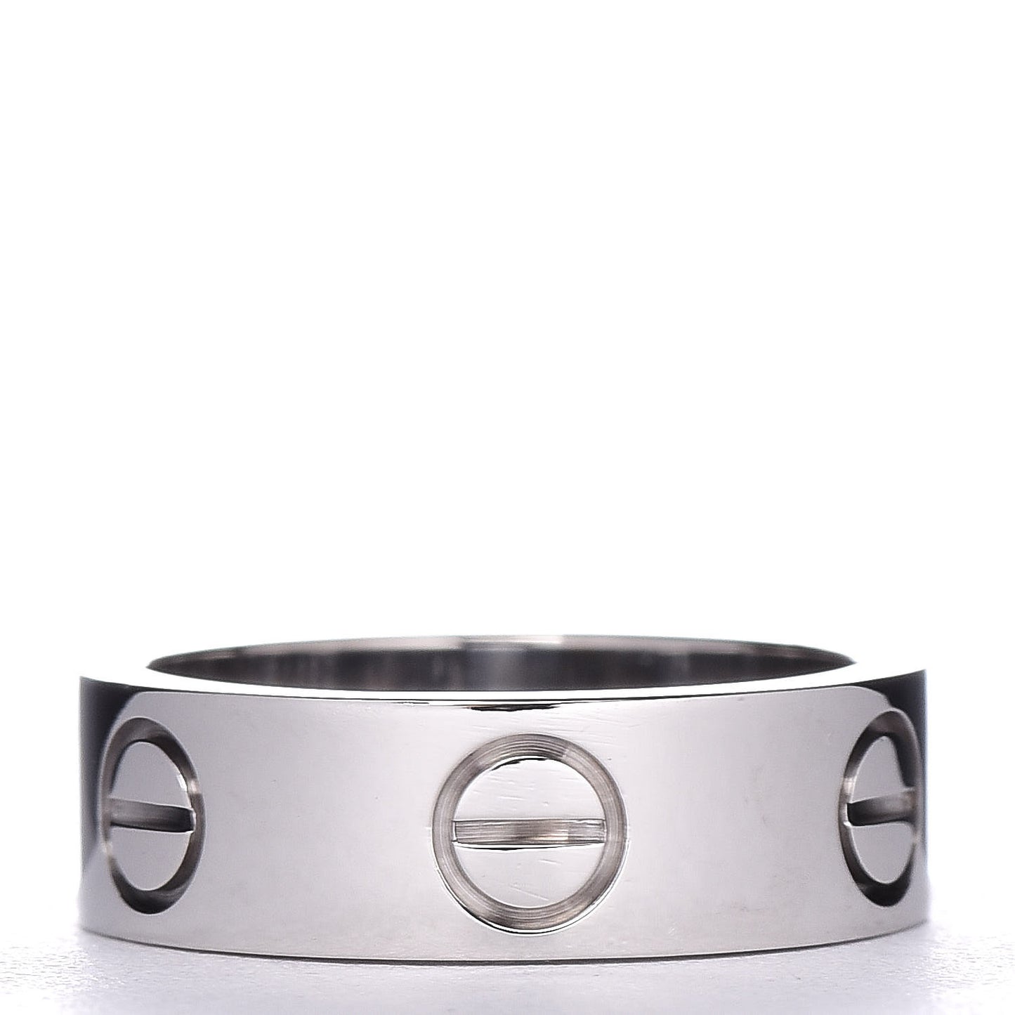 18K White Gold 5.5mm LOVE Ring 48 4.5