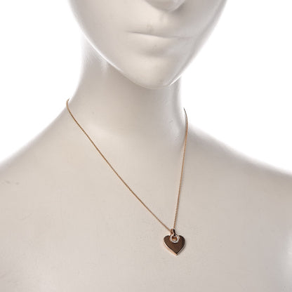 Bulgari 18K Rose Gold Diamond BVLGARI BVLGARI Cuore Pendant Necklace 2 of 7