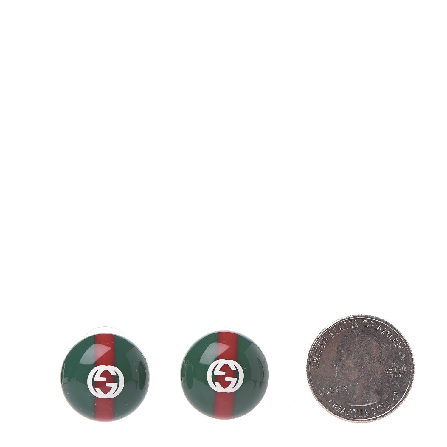 Gucci Resin Web Stud Earrings 2 of 4
