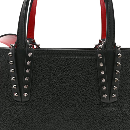 Christian Louboutin Calfskin Spikes Mini East West Cabata Tote Black 8 of 10