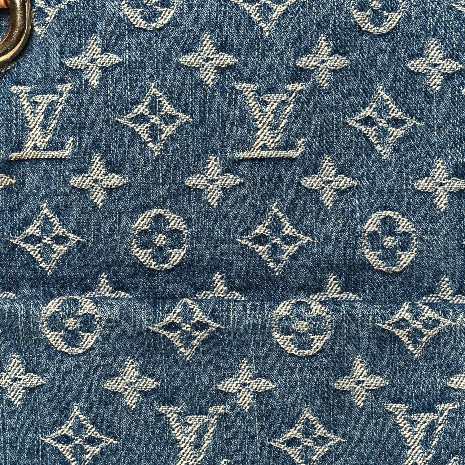 Louis Vuitton Monogram Denim Sac Plat Blue 7 of 13