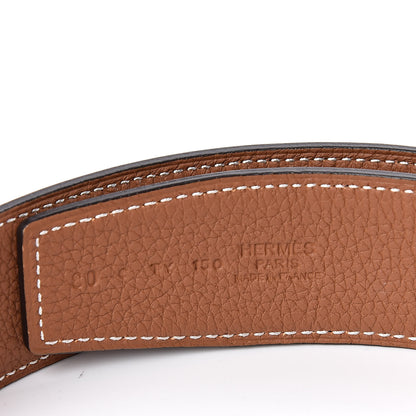 Hermes Box Togo 32mm H Belt 80 Black Gold 6 of 7