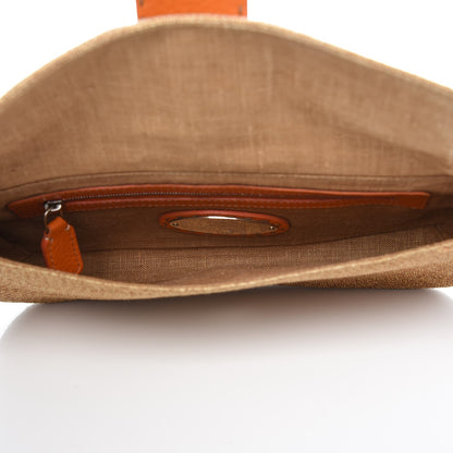 Fendi Raffia Baguette Orange 5 of 7