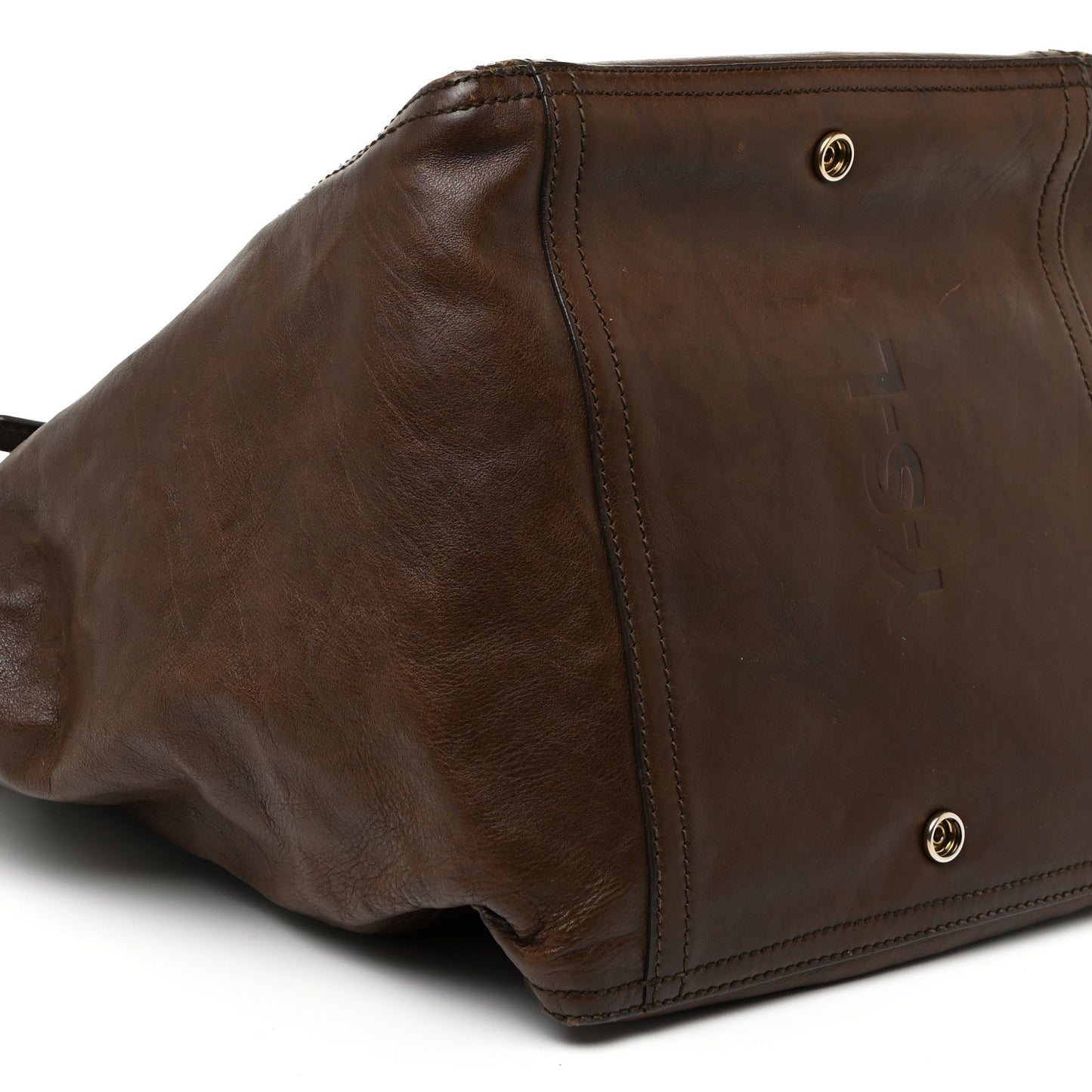 Calfskin Medium Downtown Tote Brown
