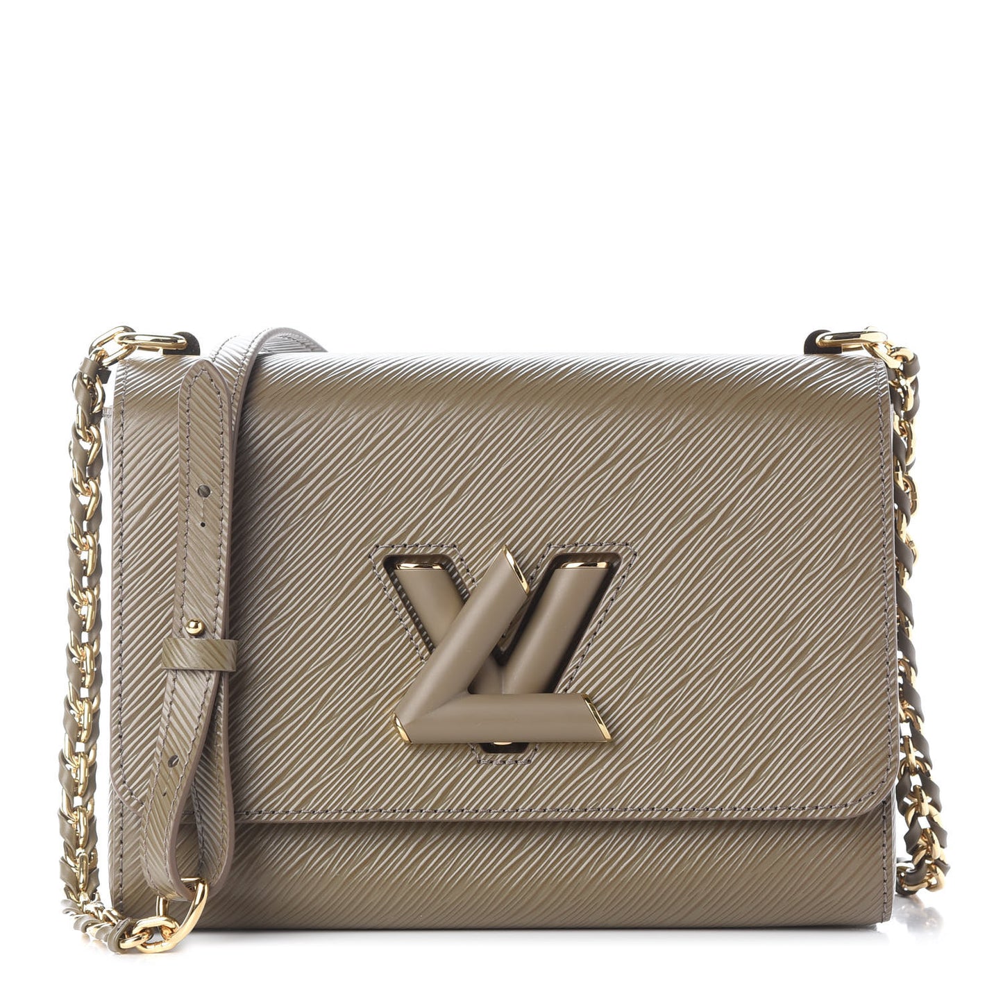 Epi Twist Shoulder Bag MM Smokey Brown