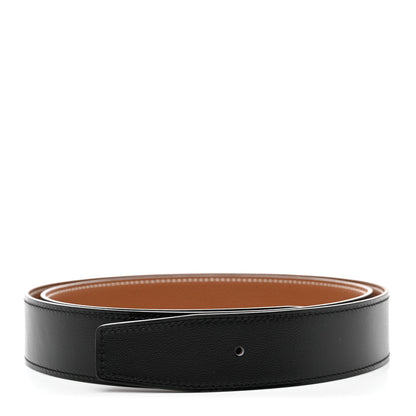 Hermes Box Togo 32mm Belt Strap 95 38 Gold Black 1 of 6