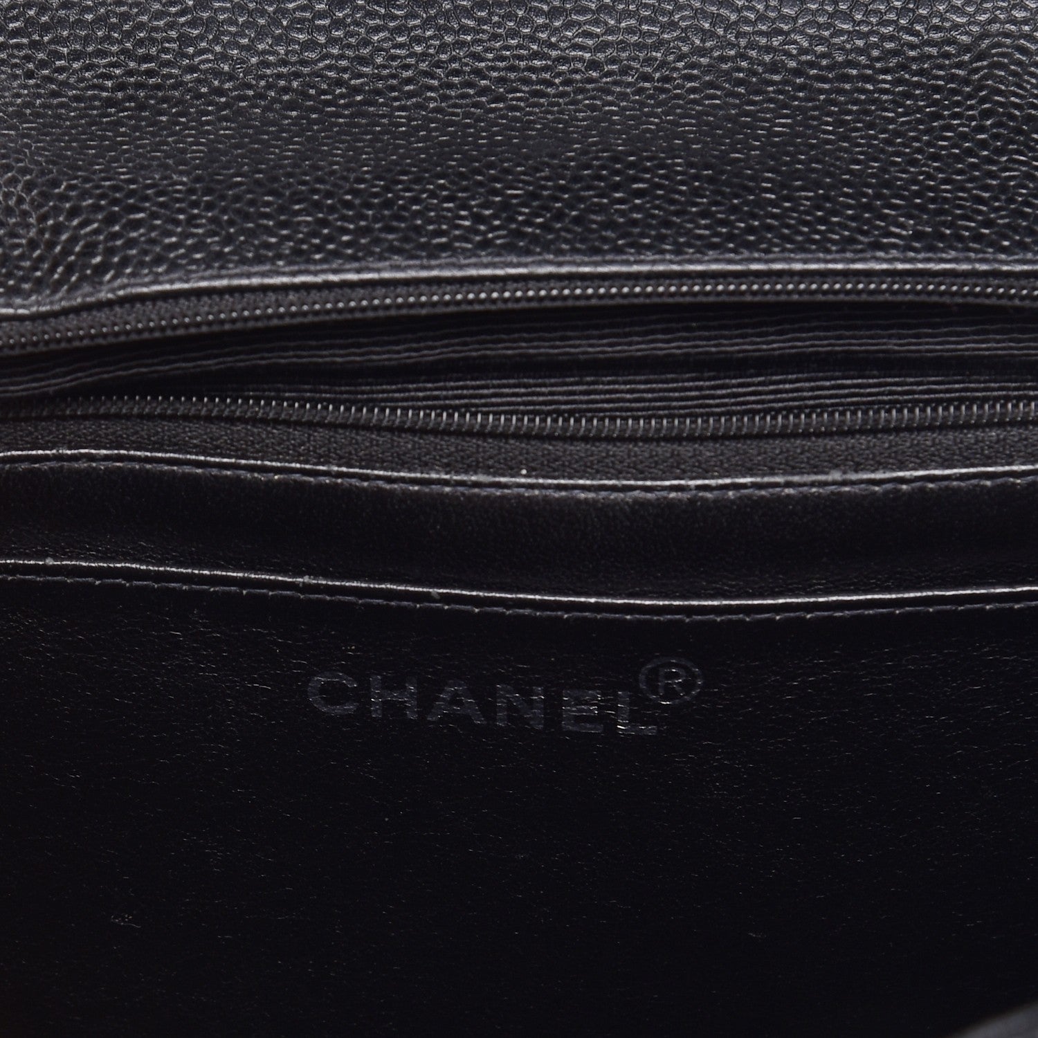 Chanel Caviar Quilted Jumbo Single Flap Black 7 of 12