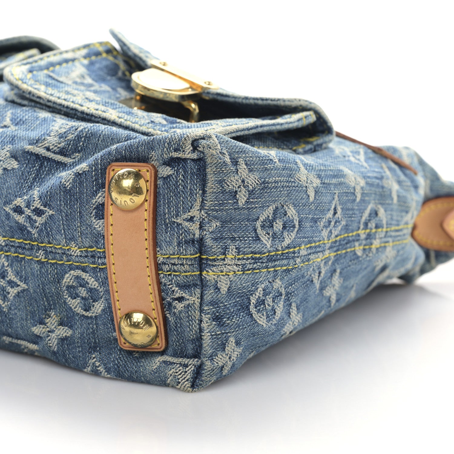 Louis Vuitton Monogram Denim Baggy PM Blue 8 of 8