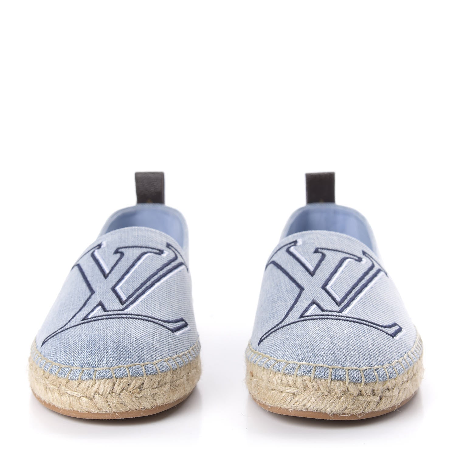 Louis Vuitton Denim Monogram Espadrilles 37 Blue 2 of 10