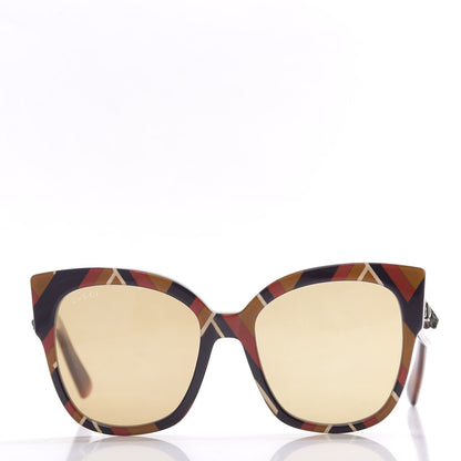 Gucci Acetate Square Frame Sunglasses GG0059S Multicolor 2 of 8
