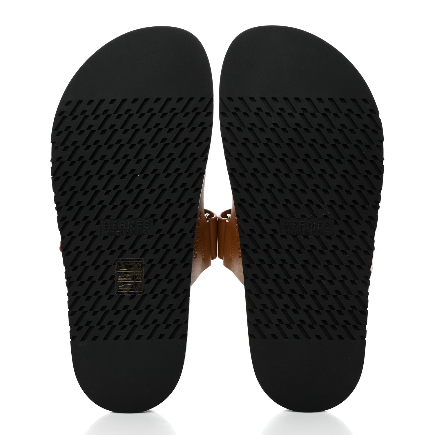 Hermes Calfskin Womens Chypre Sandals 39 Gold 6 of 9