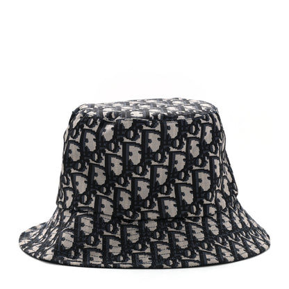 Christian Dior Oblique Reversible Teddy-D Brim Bucket Hat 57 Blue 6 of 13
