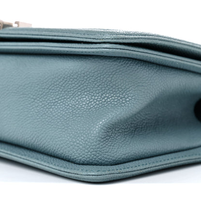 Chanel Caviar Quilted Medium Boy Flap Light Blue 8 of 9