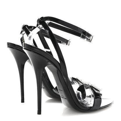 Saint Laurent Vernice Crystal Gippy 110 Sandals 35 Black 5 of 9