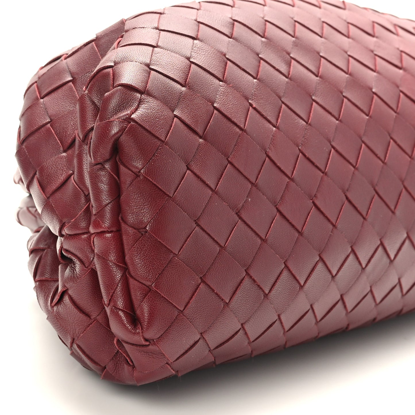 Nappa Maxi Intrecciato The Pouch Oversized Clutch Bordeaux