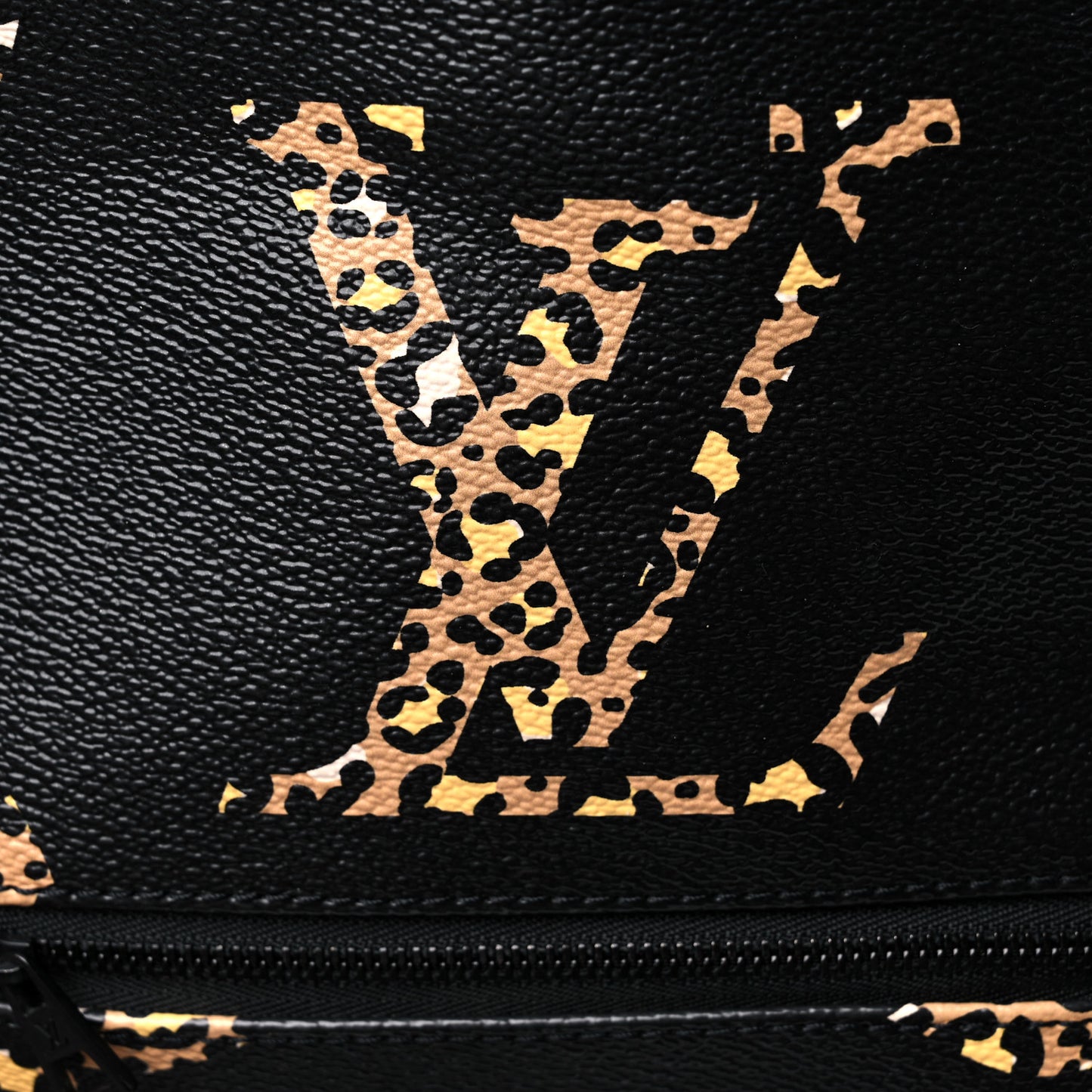 Monogram Giant Jungle Palm Springs Backpack PM Black