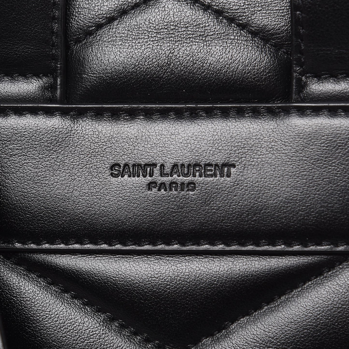 Calfskin Y Quilted Monogram Medium Loulou Backpack Black