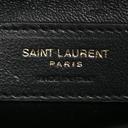 Saint Laurent Grain De Poudre Medium Classic Monogram Kate Satchel Black 6 of 13