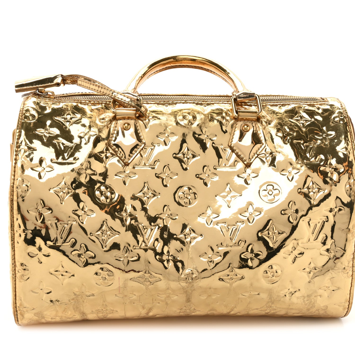 Louis Vuitton Monogram Miroir Speedy 35 Gold 19 of 19