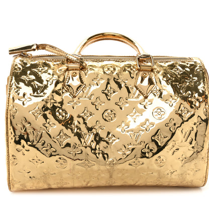 Louis Vuitton Monogram Miroir Speedy 35 Gold 19 of 19